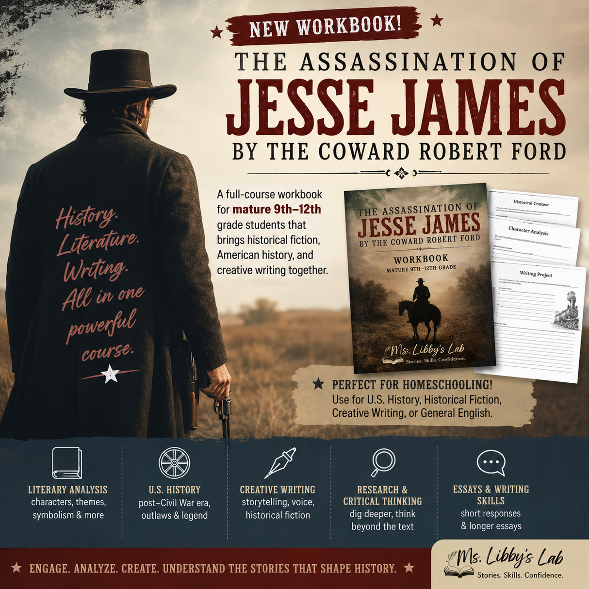 The Assassination of Jesse James by the Coward Robert Ford Workbook