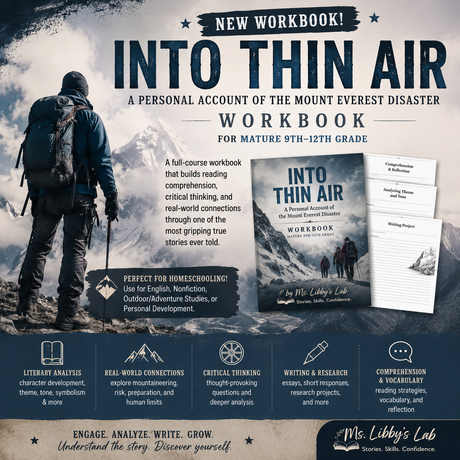 Into Thin Air Workbook with Essay Review with Ms. Libby